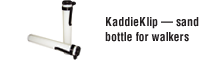 KaddieKlip - sand bottle for walkers